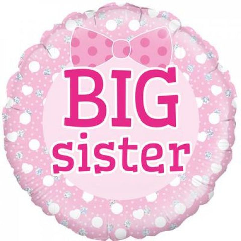 Big Sister Foil Pink Balloon #229486