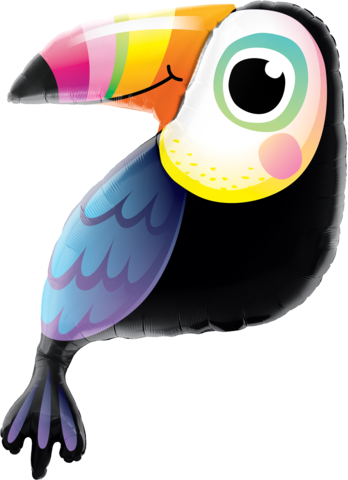 Toucan Colourful Bird Foil Supershape Balloon #78563
