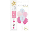 1st Birthday Pink Pick-A-Bunch 6 Pack UNFILLED