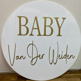 HIRE Personalised Disc -White, Black or Clear