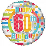 Happy 60th Birthday Dots & Lines #10102