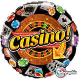 Casino Black Foil 45cm Balloon #16970