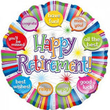 Happy Retirement Foil Balloon 45cm #228779