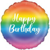 Rainbow Happy Birthday Round 45cm #229653