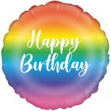 Rainbow Happy Birthday Round 45cm #229653