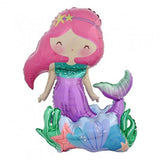 Mermaid Standing Airz (65x56x36cm) AIR FILLED Shape INFLATED #112251