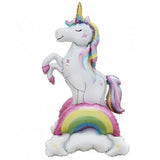 Unicorn Rainbow  Standing Airz 94x52x43cm) INFLATED Shape AIR FILLED #112275