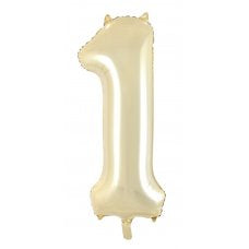 Giant INFLATED Luxe Gold Number 1 Foil 86cm Balloon #231681