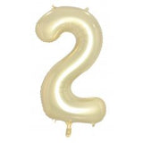 Giant INFLATED Luxe Gold Number 2 Foil 86cm Balloon #231682