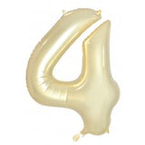Giant INFLATED Luxe Gold Number 4 Foil 86cm Balloon #231684