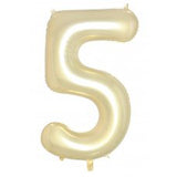 Giant INFLATED Luxe Gold Number 5 Foil 86cm Balloon #231685