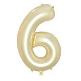 Giant INFLATED Luxe Gold Number 6 Foil 86cm Balloon #231686