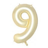 90th Giant INFLATED Helium Number Balloons 22 Colours to choose from