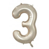 Giant INFLATED Champagne Number 3 Foil 86cm Balloon #231693