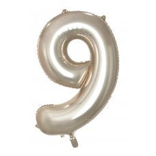 Giant INFLATED Champagne Number 9 Foil 86cm Balloon #231699