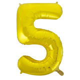 50th Giant INFLATED Helium Number Balloons 22 Colours to choose from