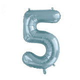 50th Giant INFLATED Helium Number Balloons 22 Colours to choose from