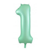 1st First Birthday Giant INFLATED Helium Balloon Numbers - Choose from 22 colours