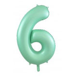 6th Birthday Giant INFLATED Helium Numbers -Choose from 22 colours
