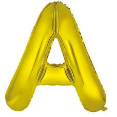 Giant Letter Balloon A Gold Foil INFLATED 86cm #213940