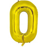 Giant Letter Balloon O Gold Foil INFLATED 86cm #213954