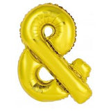 Giant Letter Balloon & AND Gold Foil INFLATED 86cm #213966