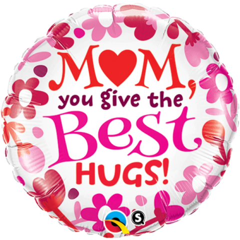 Mum-BEST HUGS!Foil 45cm (18")#24062