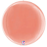 Rose Gold Globe  Sided Foil Shape 11" #25054