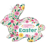 Spring Flowers Easter Bunny Foil 60cm (24") #25083
