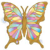 Foil Shape 86cm (34") Opal Butterfly #25093