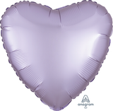 Pastel Lilac Satin Luxe Foil Heart 43cm Balloon #39905