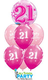 21st Birthday Sparkle Bubble Bouquet