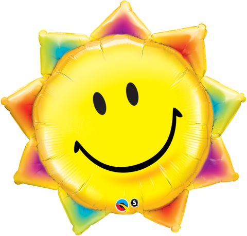 Sunshine Smile Foil Supershape Balloon INFLATED #26531