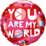 You are my world Foil 45cm Balloon #97171