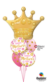 Mother's Day Queen Pink & Gold Balloon Bouquet