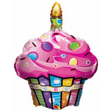 Fun & Funky Cupcake Foil Balloon #16256