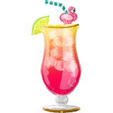 Flamingle Tropical Drink Foil Shape 104cm #37115