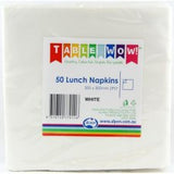 White Lunch Napkin 33x33cm 2ply Pack 50 #770116