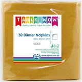 Gold Dinner Napkin 40x40cm 2ply Pack 50 #380231