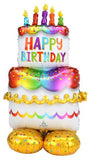 Happy Birthday Cake Giant Airloonz Foil Balloon #4244911