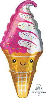 Ice Cream Holographic 104x45cm INFLATED #38487