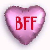 Pink Heart SATIN INFUSED BFF 18" FOIL BALLOON #38991