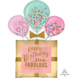 Fabulous Birthday Gift (58cm x 81cm) Foil Shape INFLATED #39056