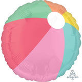 Foil 18" Just Chillin Beach Ball Balloon INFLATED #39692