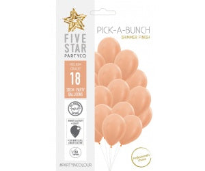 Peach Shimmer 30cm Balloons 18pk
