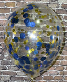 Confetti Filled 40cm / 16inch Balloon on a weight #confetti40