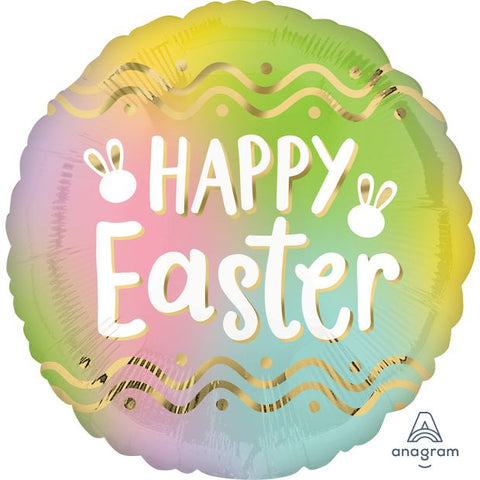 Ombre Easter Foil 45cm (18") INFLATED #40532