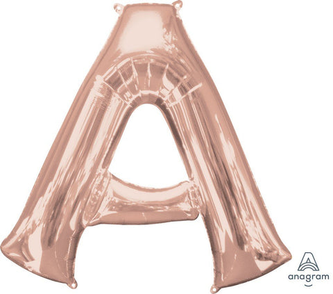 Giant Letter Balloon A Rose Gold 86cm #36564