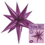 Glitz Starburst Purple 70cm (27.5") INFLATED #428596
