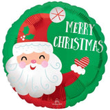 Smiley Satin Santa Christmas Foil 45cm (18") #43348